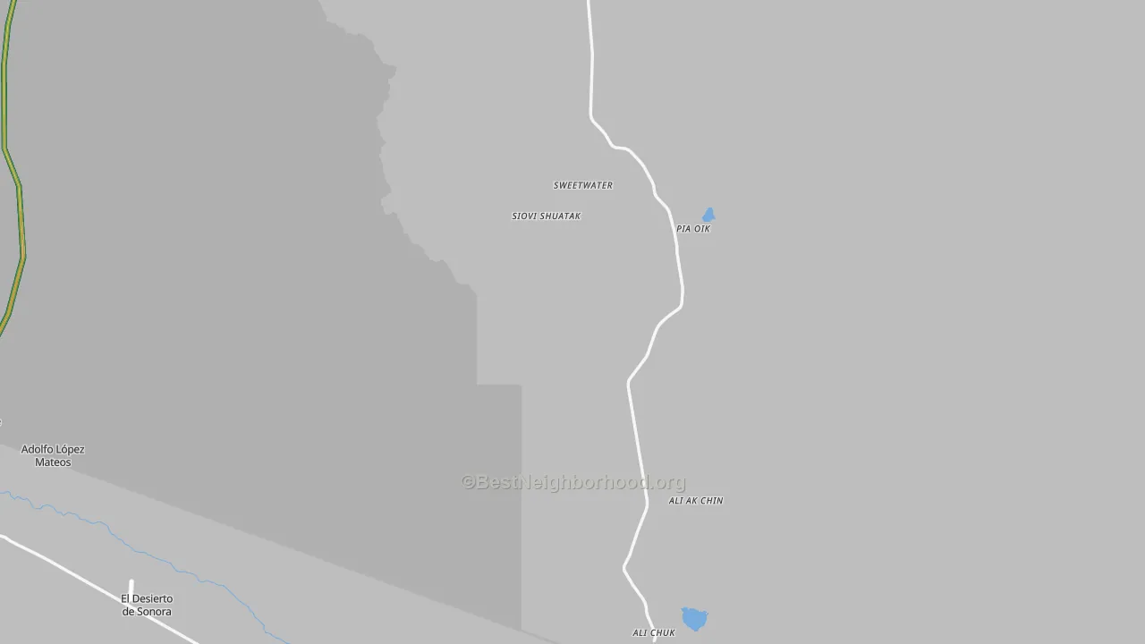Lukeville, AZ Map of Noise Levels in Lukeville