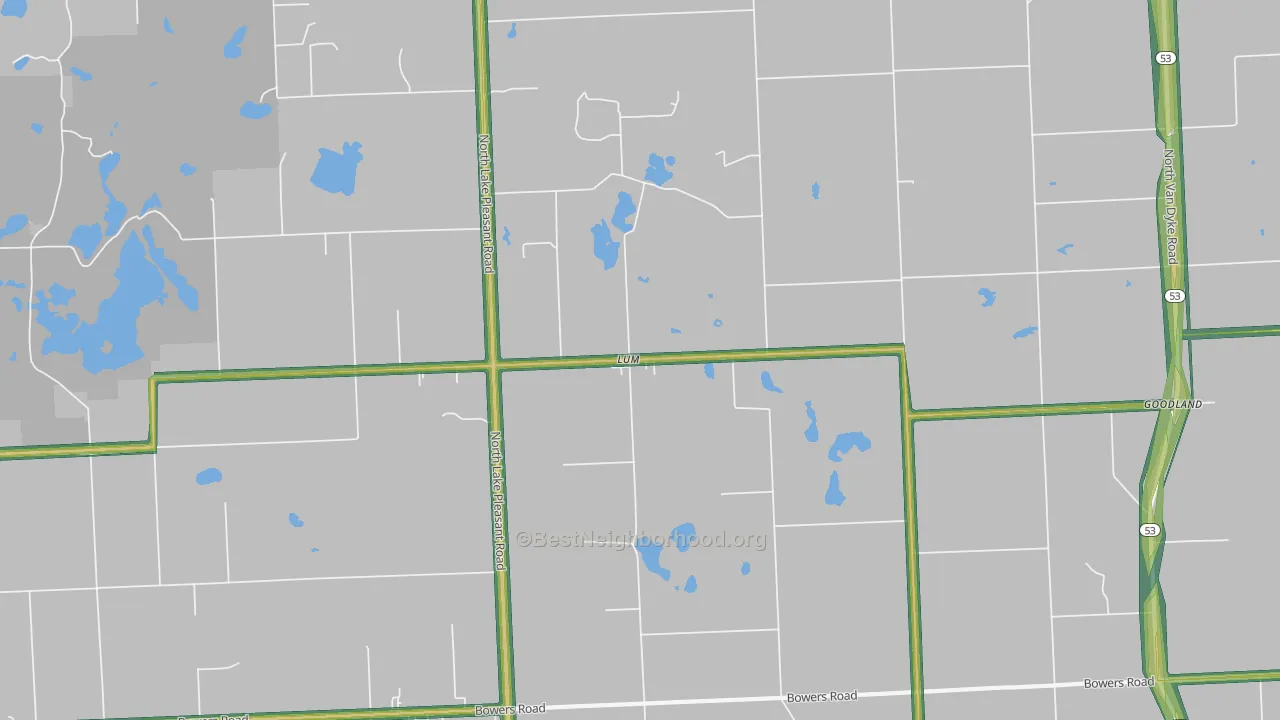 Lum, MI Map of Noise Levels in Lum