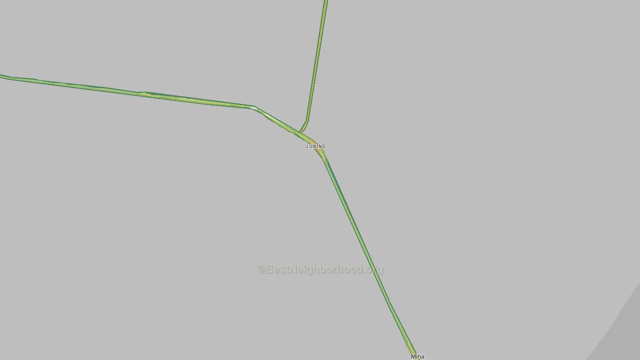 Luning, NV Map of Noise Levels in Luning