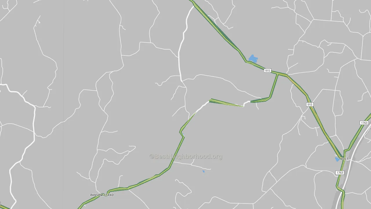 Lutts, TN Map of Noise Levels in Lutts