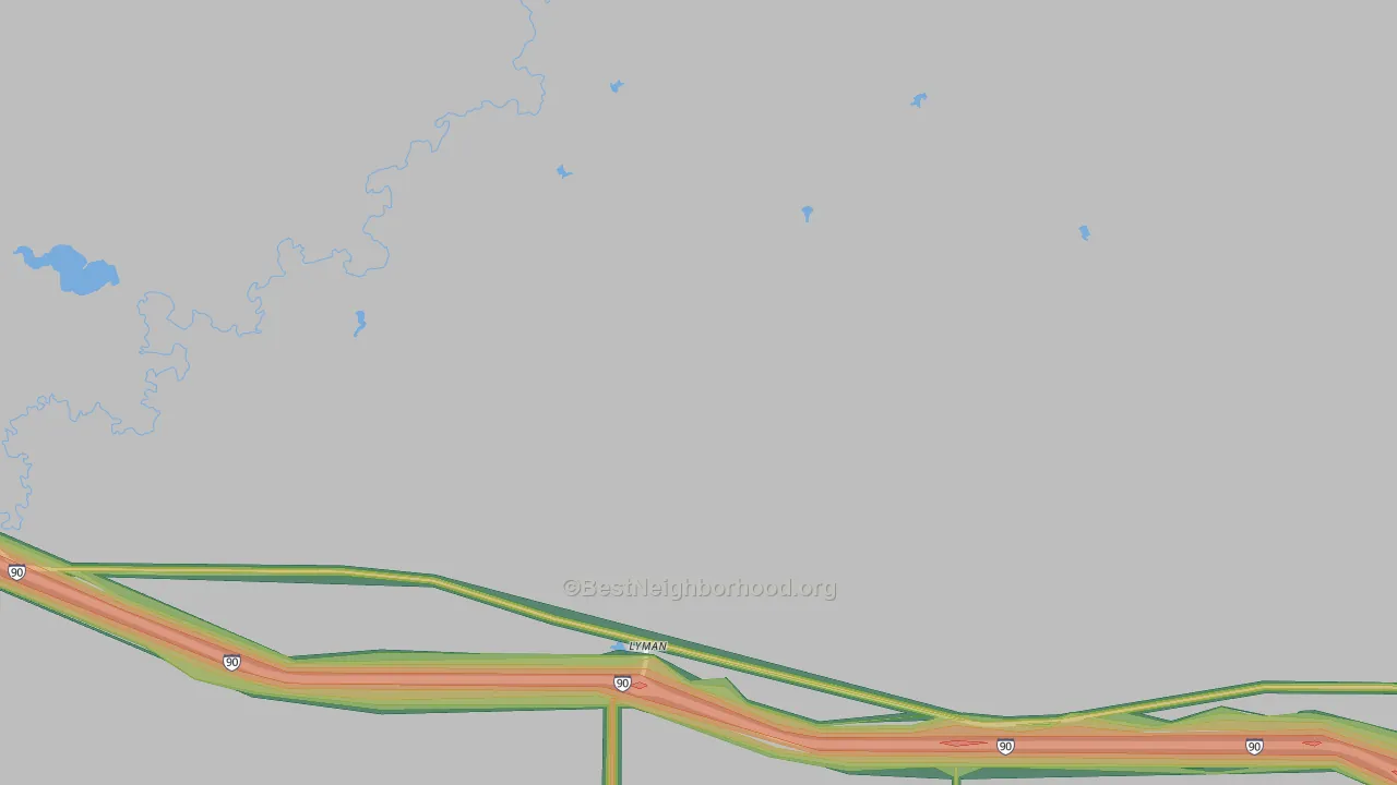 Lyman, SD Map of Noise Levels in Lyman