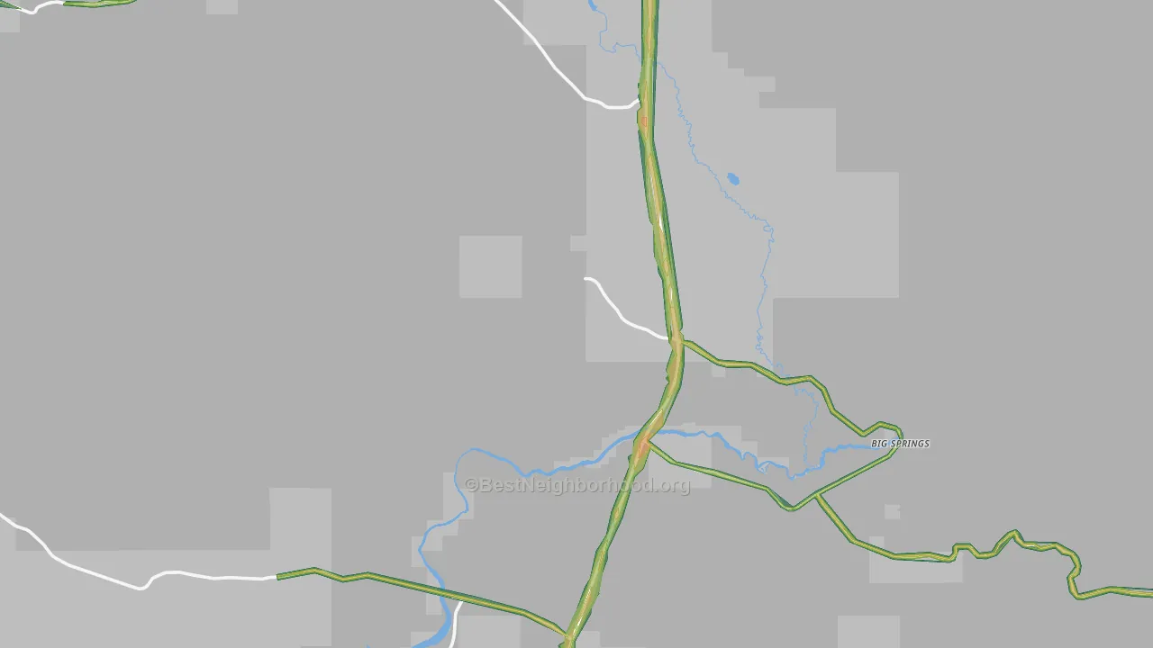 Macks Inn, ID Map of Noise Levels in Macks Inn