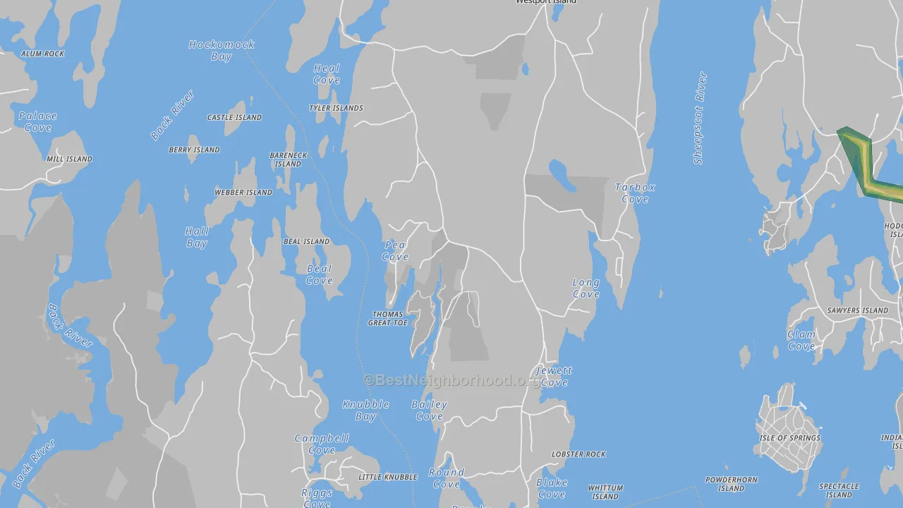 MacMahan, ME Map of Noise Levels in MacMahan