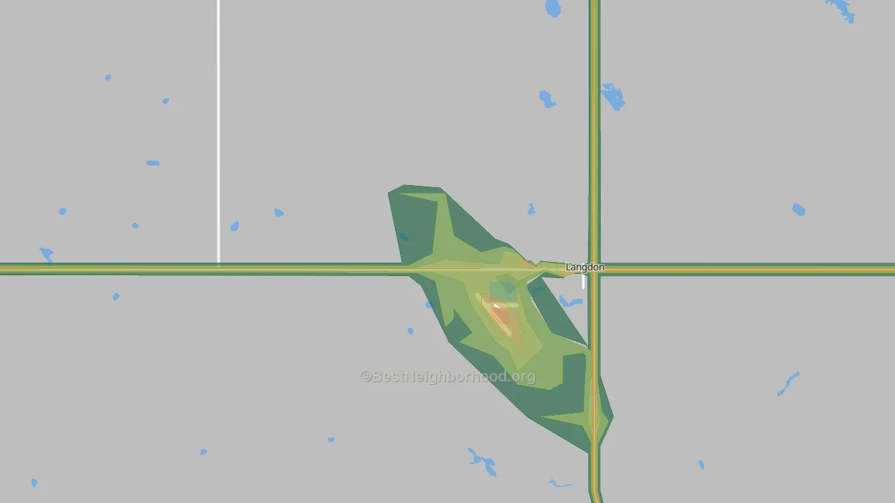 Maida, ND Map of Noise Levels in Maida