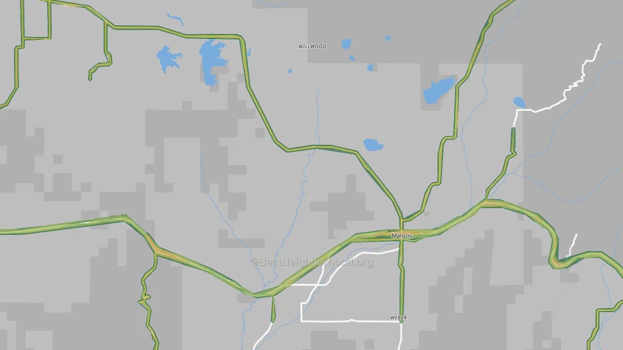 Mancos, CO Map of Noise Levels in Mancos