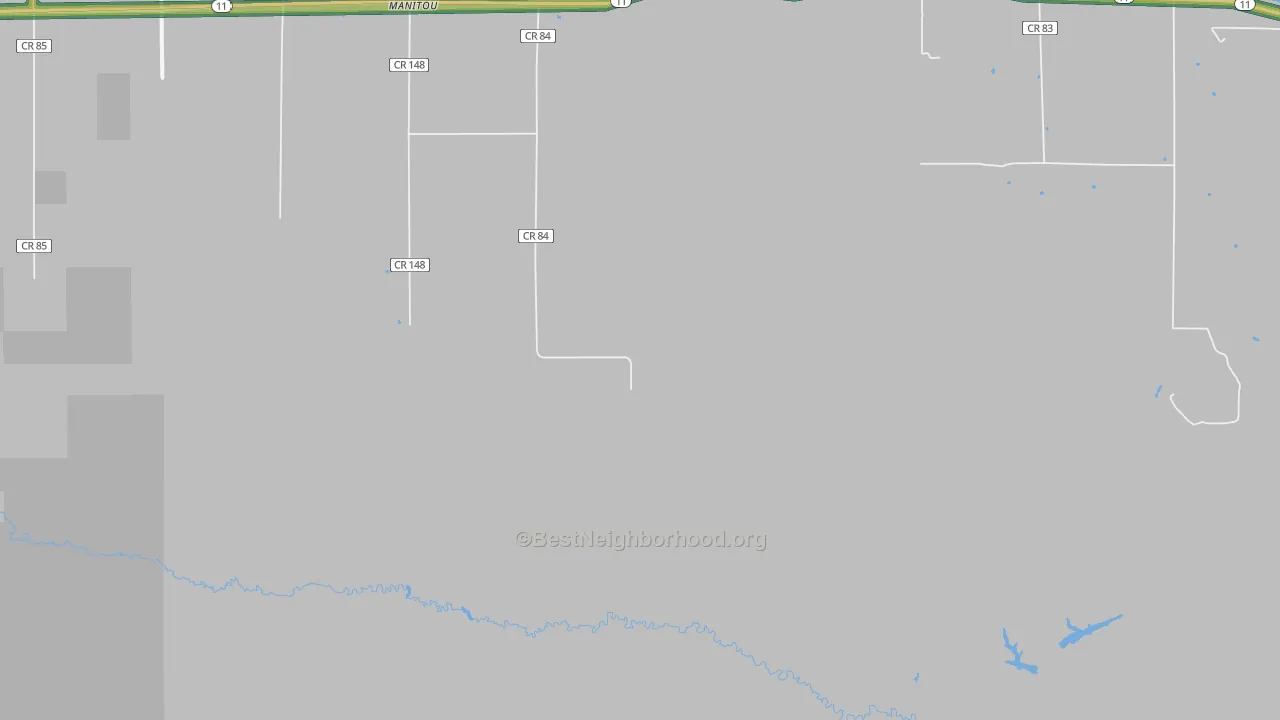 Manitou, MN Map of Noise Levels in Manitou