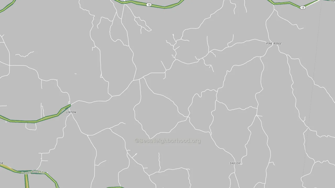 Mannassa, MS Map of Noise Levels in Mannassa