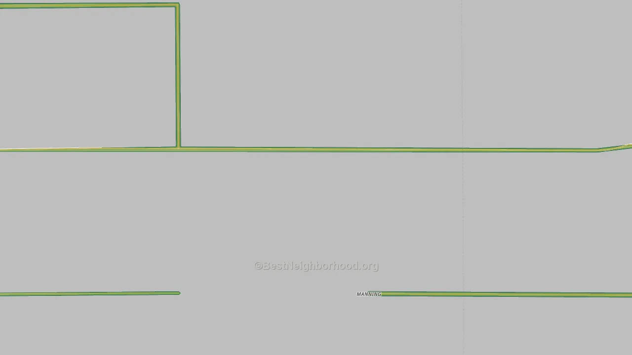 Manning, KS Map of Noise Levels in Manning