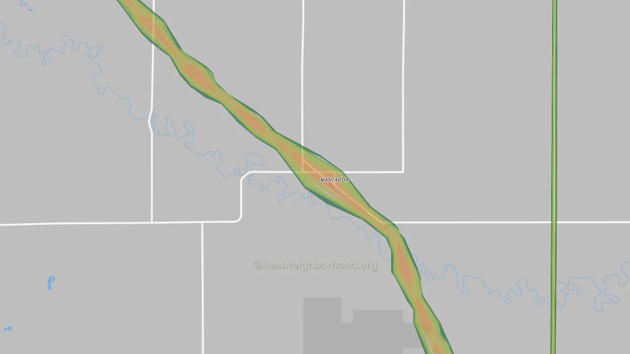 Mantador, ND Map of Noise Levels in Mantador