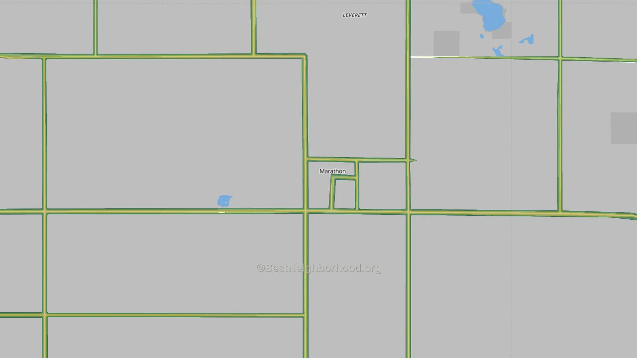 Marathon, IA Map of Noise Levels in Marathon