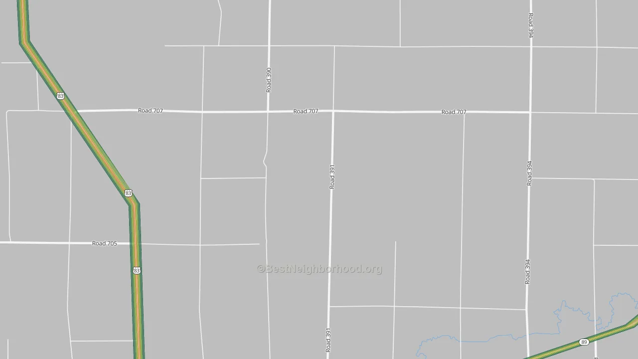 Marion, NE Map of Noise Levels in Marion