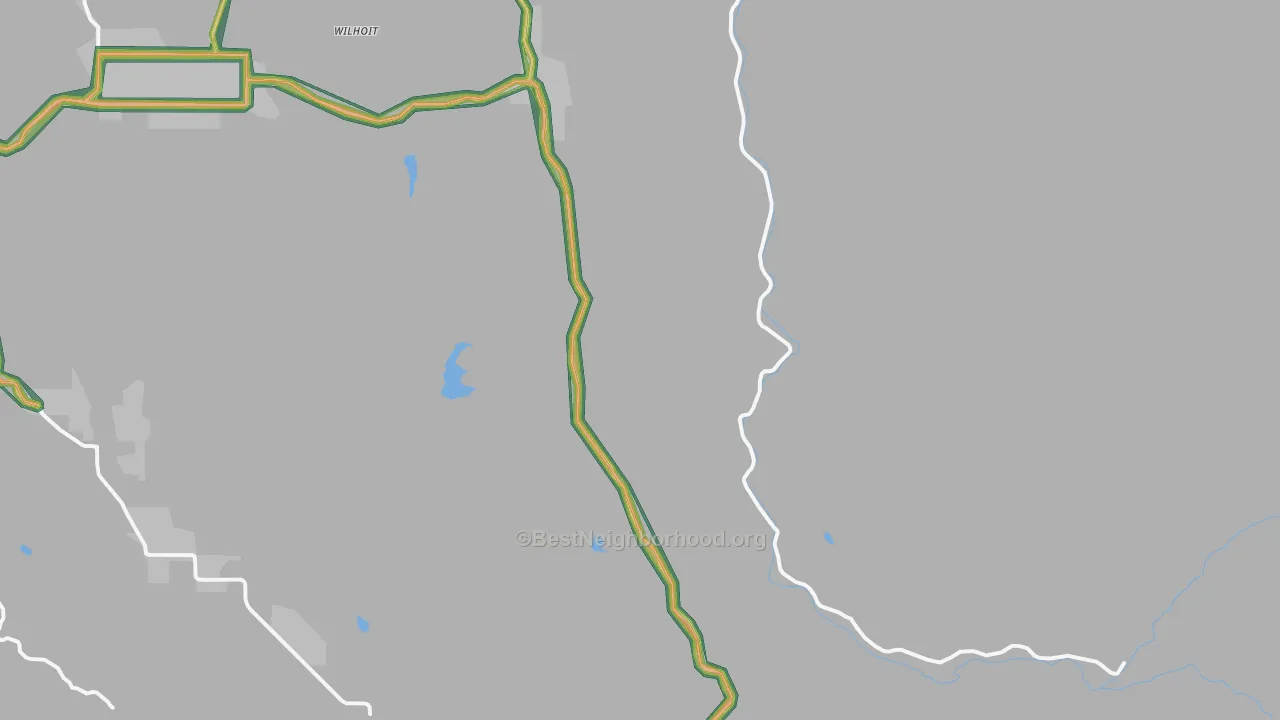 Marion, OR Map of Noise Levels in Marion