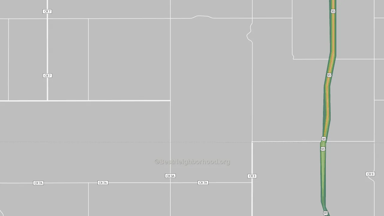 Marmon, ND Map of Noise Levels in Marmon