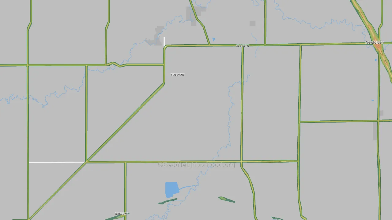 Marshall County, MN Map of Noise Levels in Marshall County