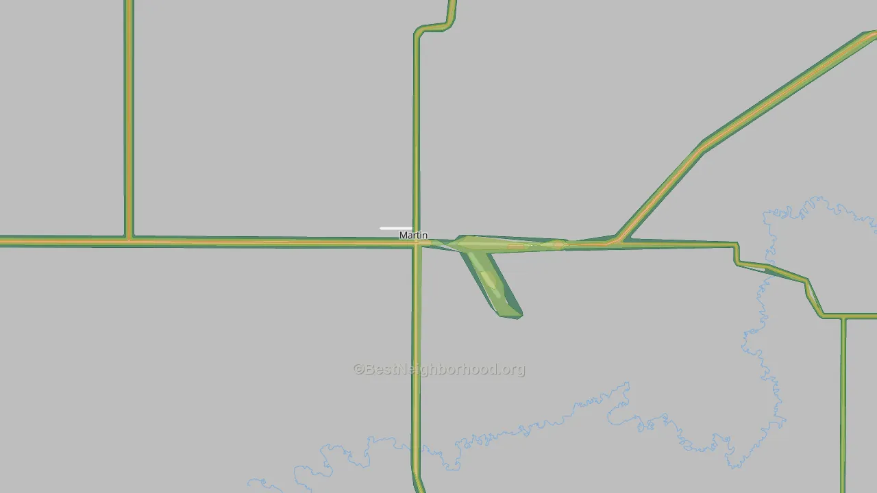Martin, SD Map of Noise Levels in Martin
