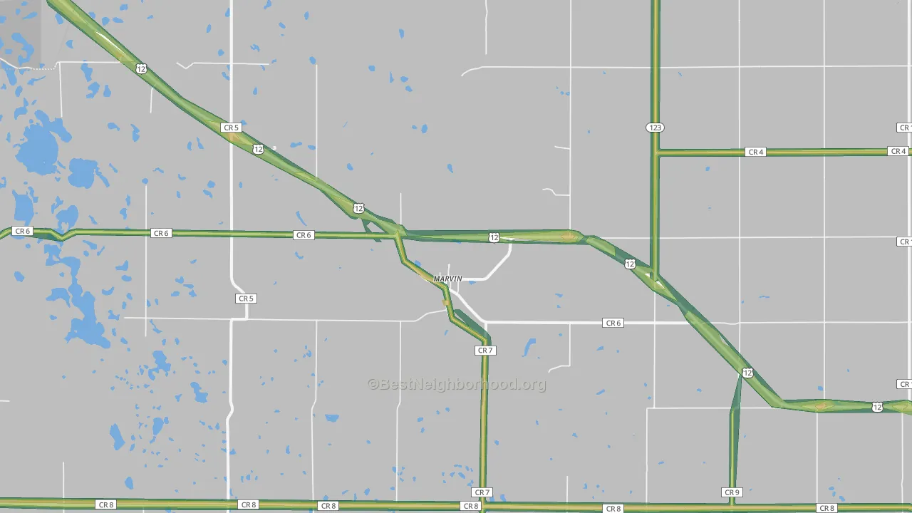 Marvin, SD Map of Noise Levels in Marvin
