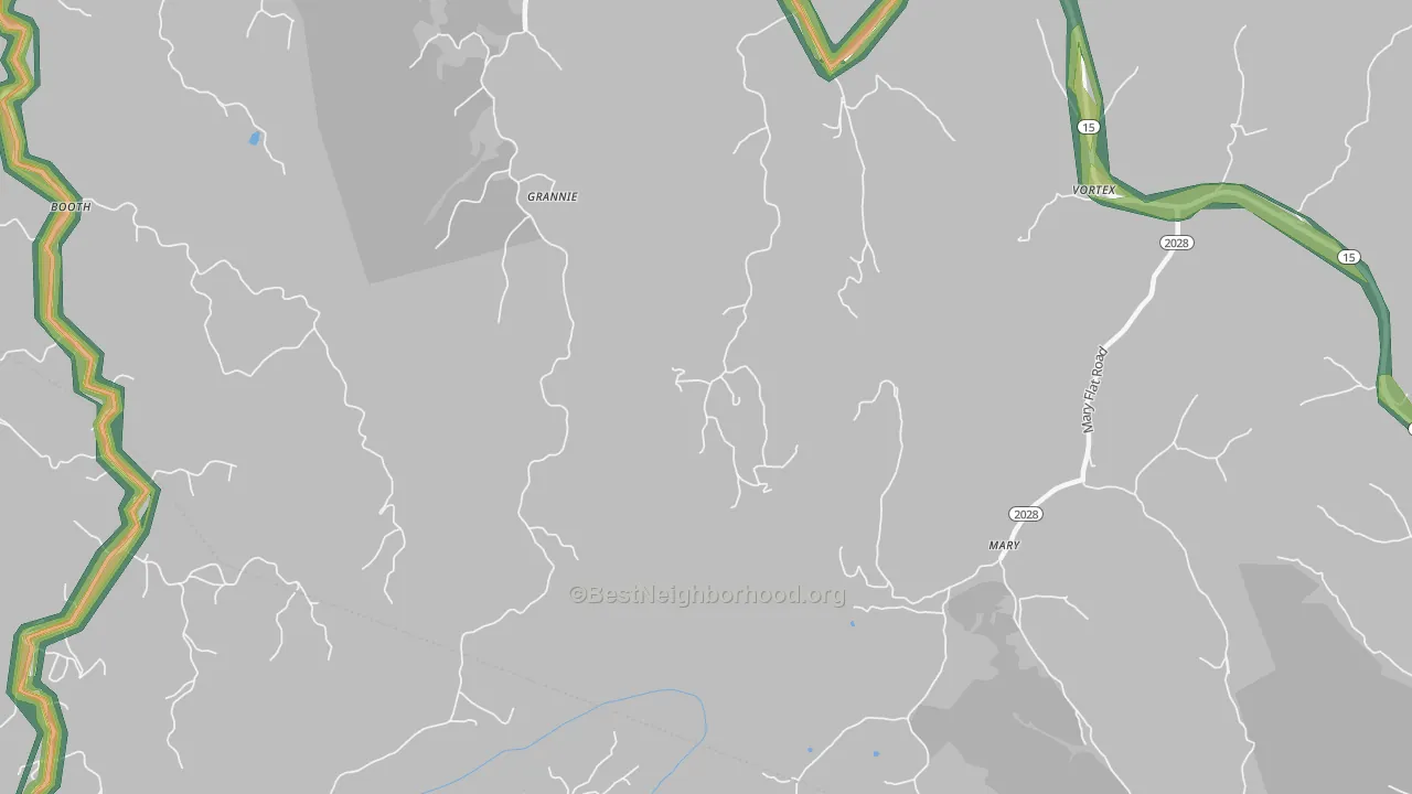 Mary, KY Map of Noise Levels in Mary
