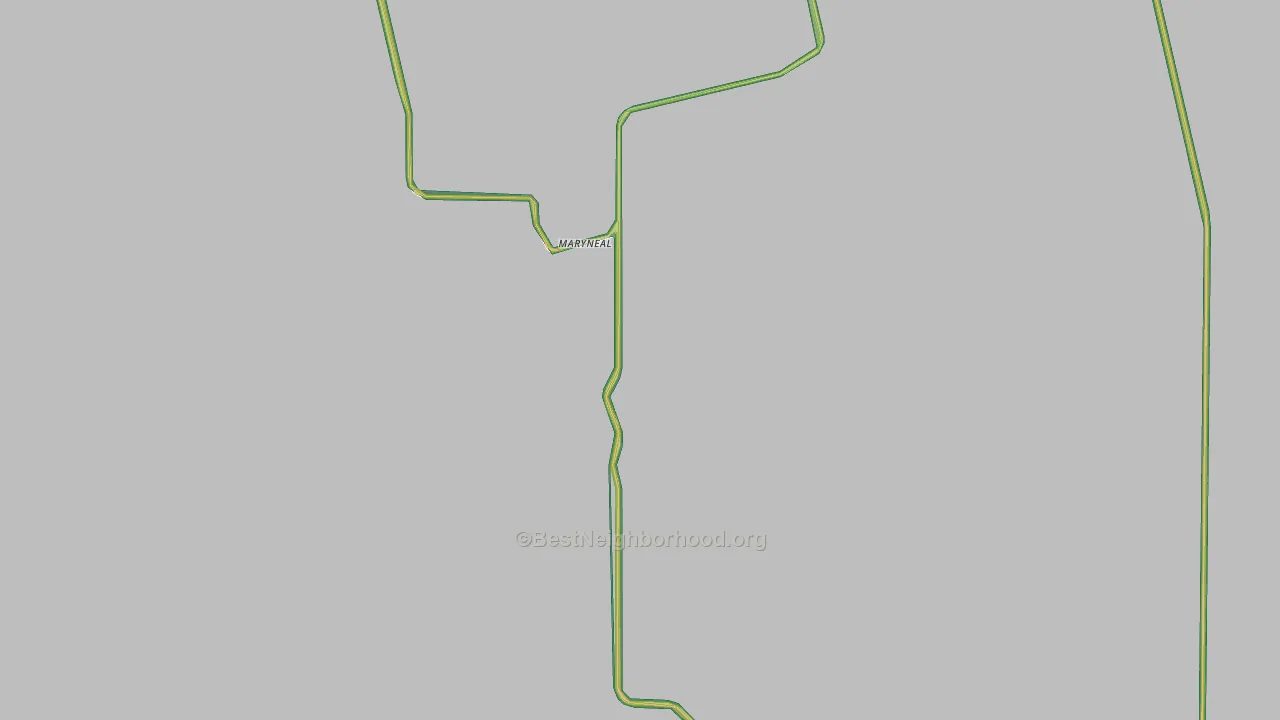 Maryneal, TX Map of Noise Levels in Maryneal