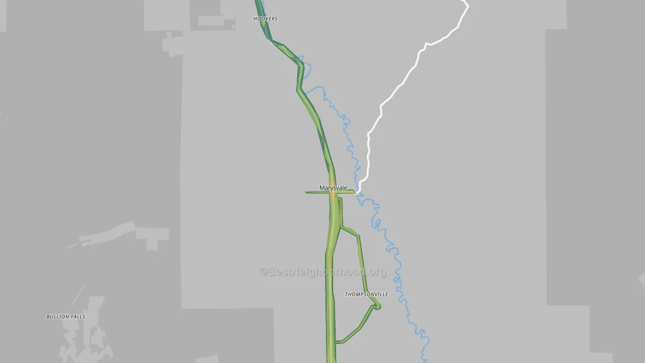 Marysvale, UT Map of Noise Levels in Marysvale