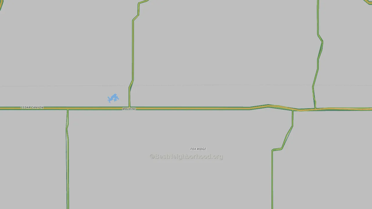 Maurine, SD Map of Noise Levels in Maurine