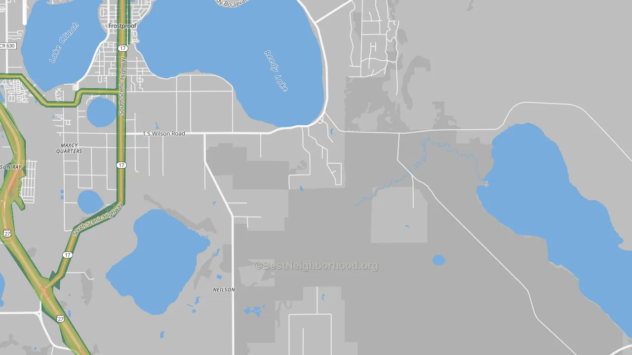 Maxcy Quarters, FL Map of Noise Levels in Maxcy Quarters