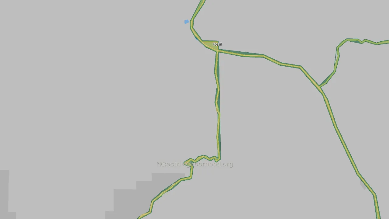 Mayville, OR Map of Noise Levels in Mayville