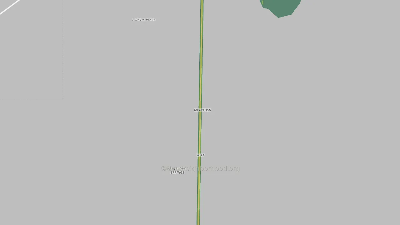 Mc Intosh, NM Map of Noise Levels in Mc Intosh