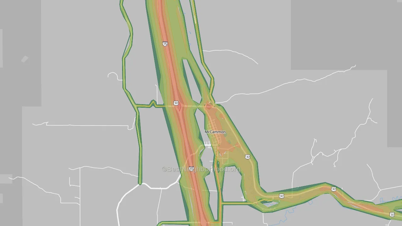 McCammon, ID Map of Noise Levels in McCammon