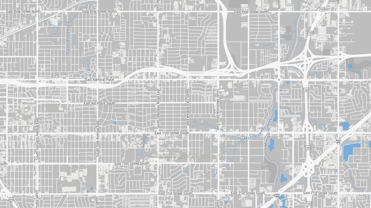 McClure Park, Tulsa, OK Map of Noise Levels in McClure Park
