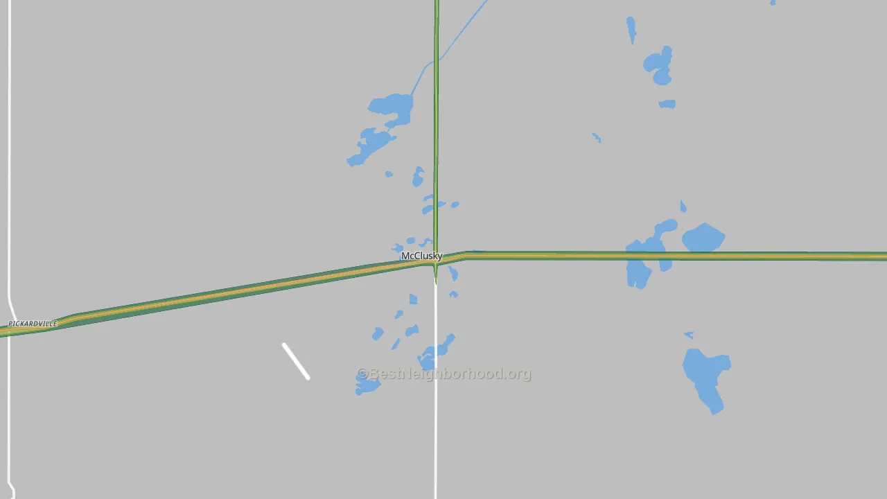 Mcclusky, ND Map of Noise Levels in Mcclusky