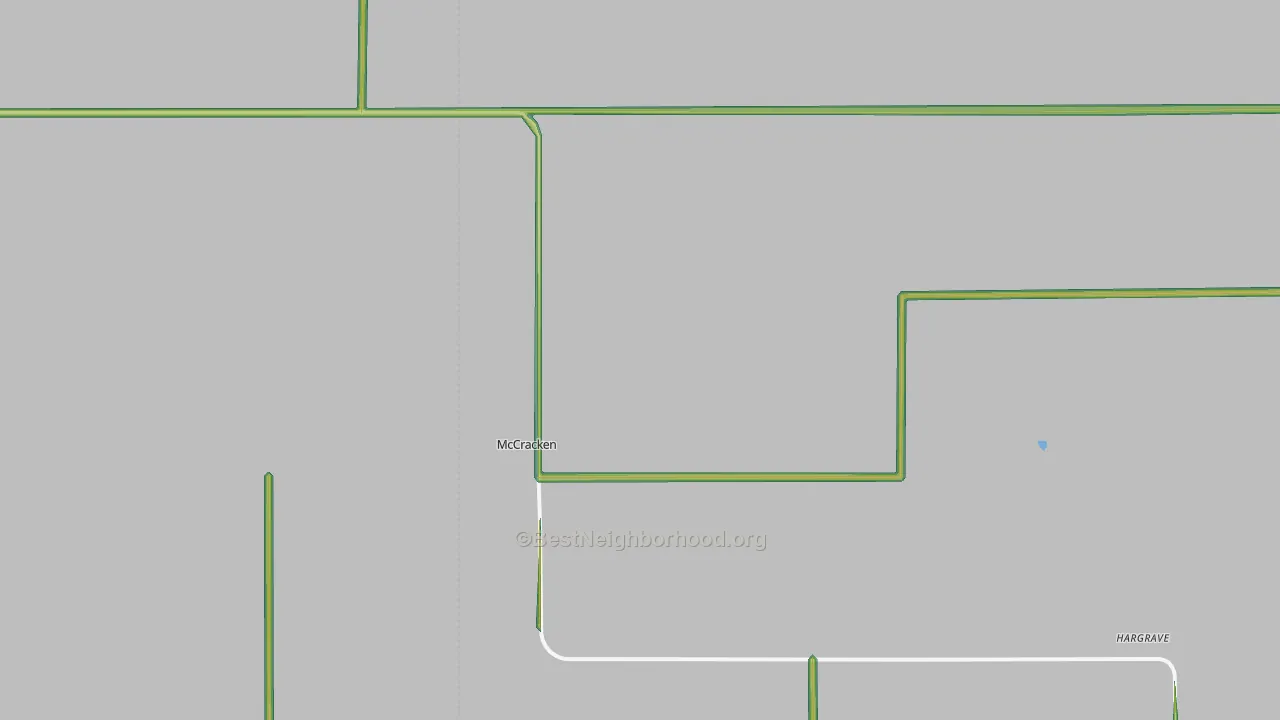 McCracken, KS Map of Noise Levels in McCracken