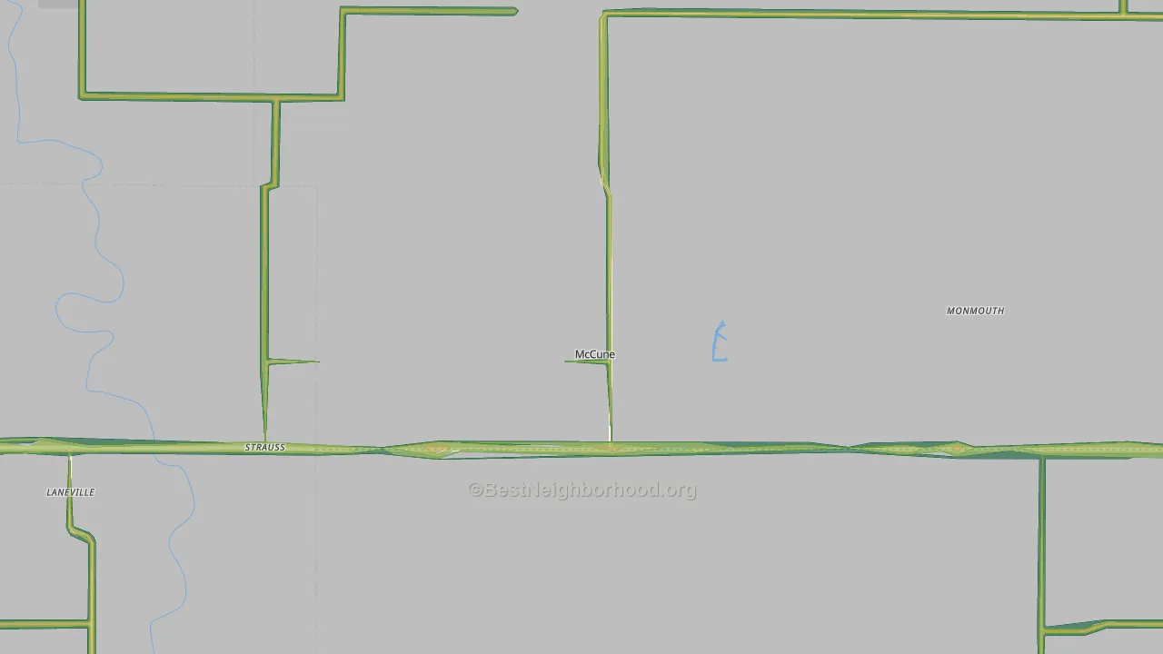 McCune, KS Map of Noise Levels in McCune