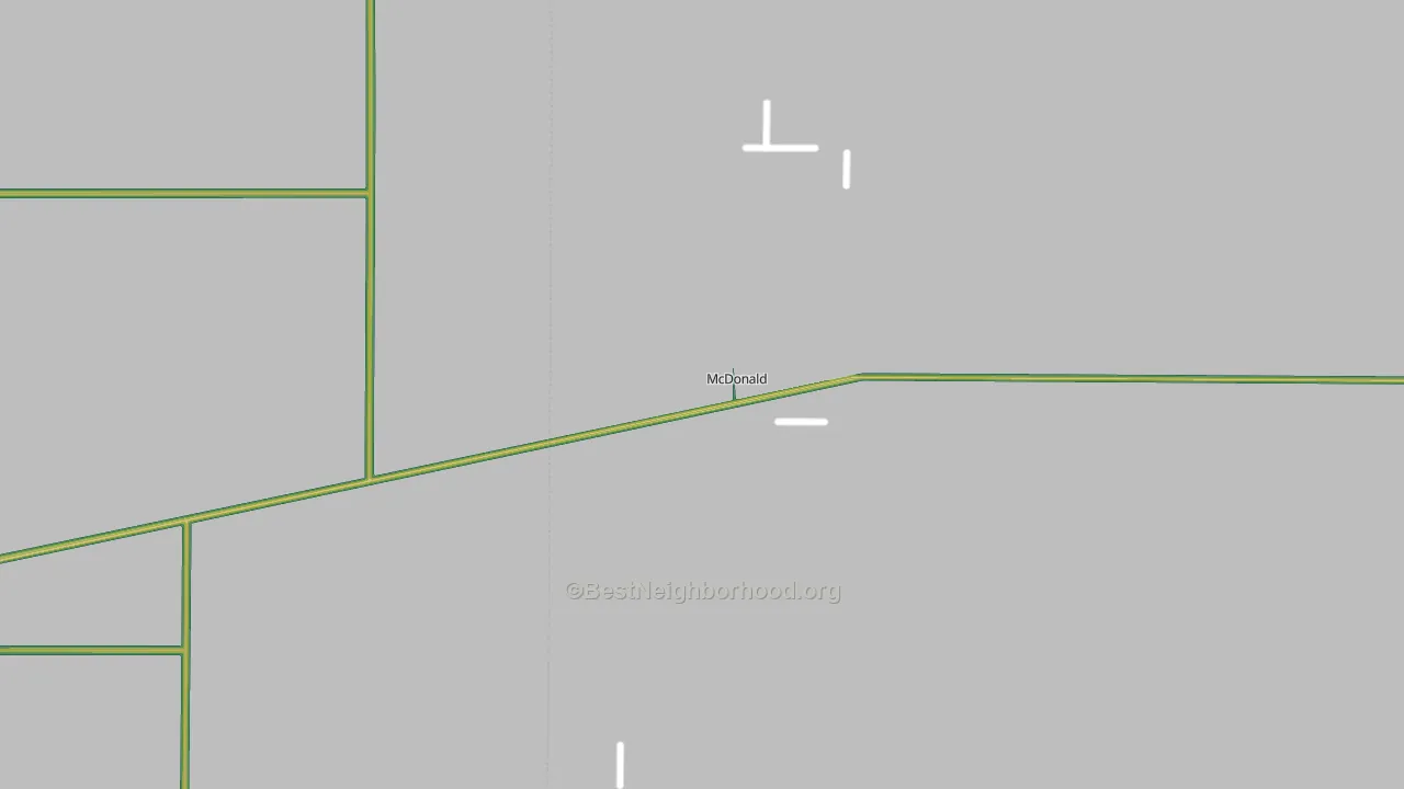 McDonald, KS Map of Noise Levels in McDonald
