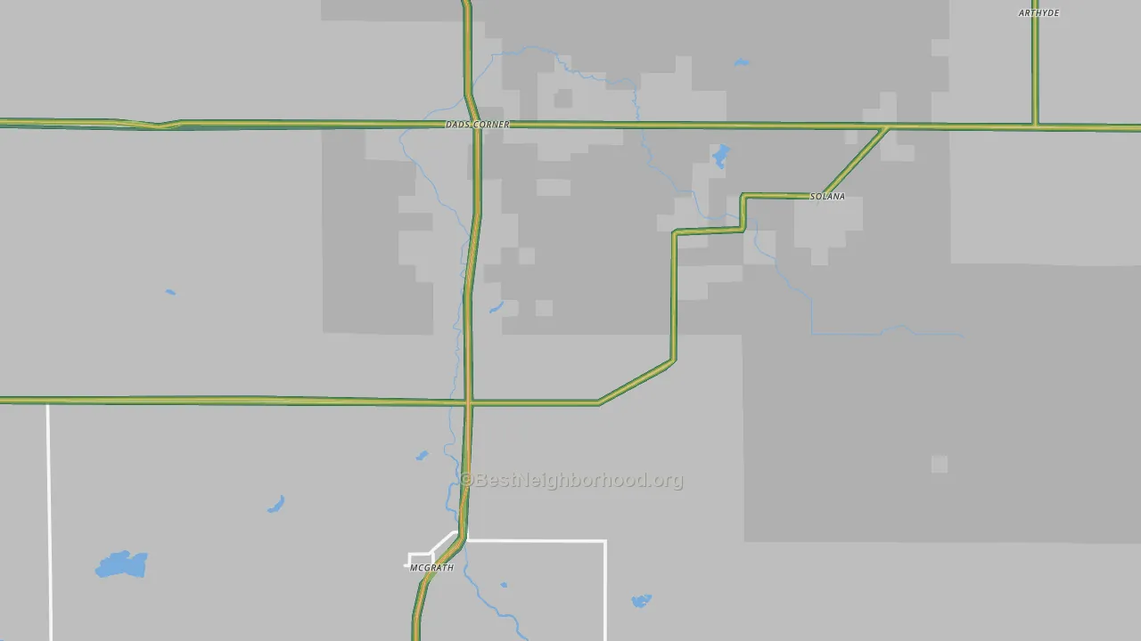 McGrath, MN Map of Noise Levels in McGrath