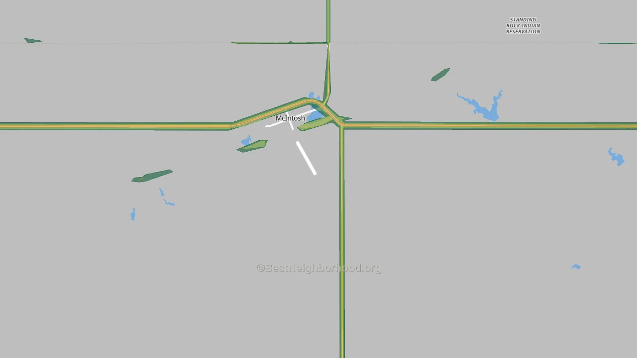 McIntosh, SD Map of Noise Levels in McIntosh