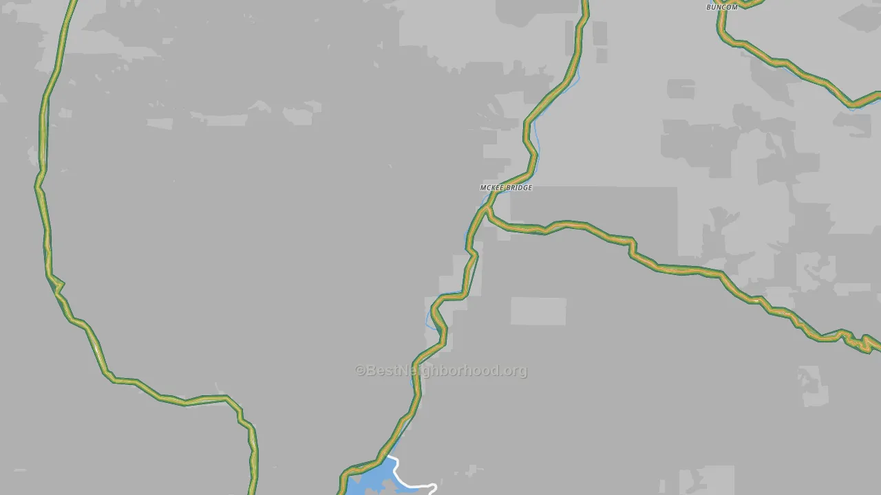 McKee Bridge, OR Map of Noise Levels in McKee Bridge