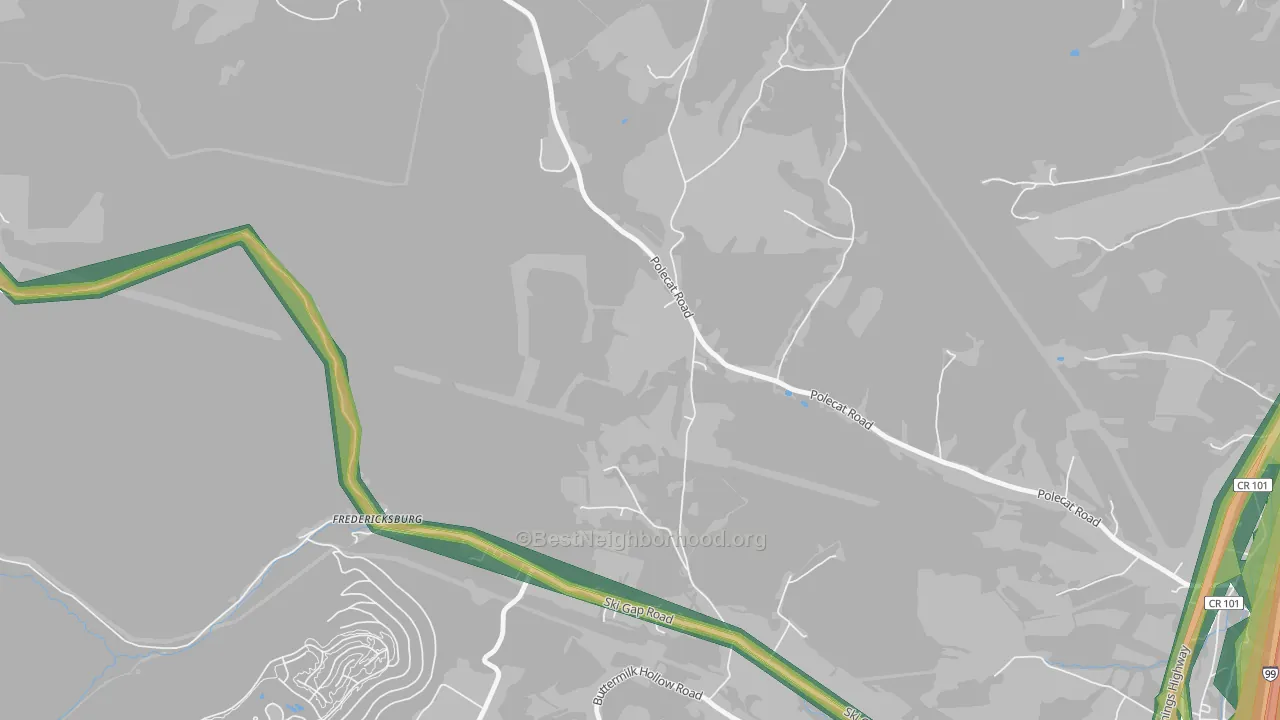 McKee, PA Map of Noise Levels in McKee