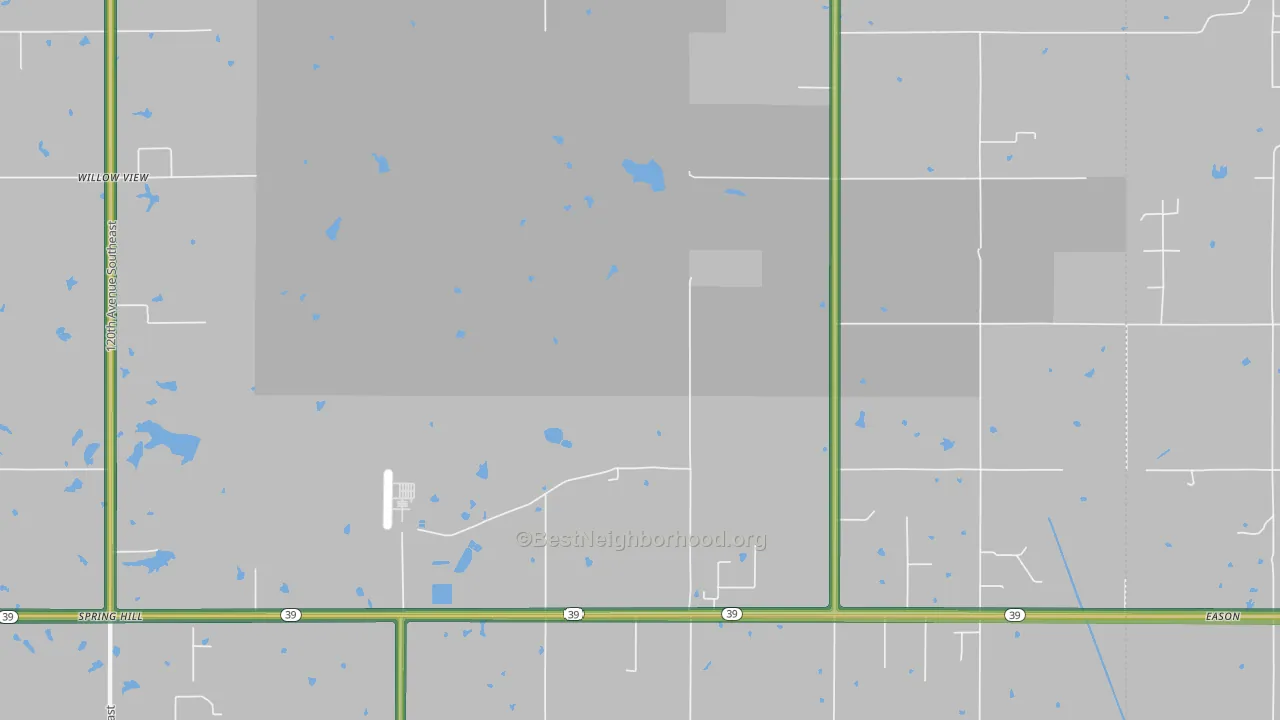 McKiddyville, OK Map of Noise Levels in McKiddyville