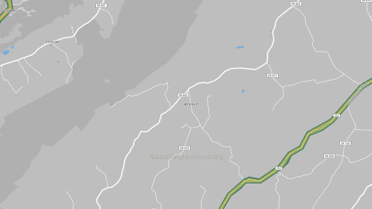 McKinley, VA Map of Noise Levels in McKinley