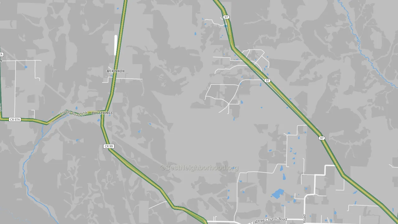 McKinnon, FL Map of Noise Levels in McKinnon