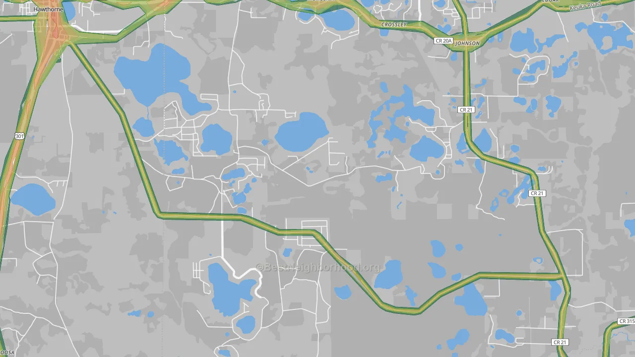 McMeekin, FL Map of Noise Levels in McMeekin