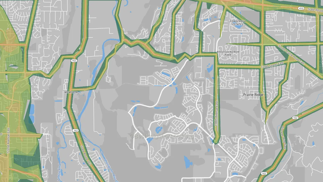 McMillin, WA Map of Noise Levels in McMillin