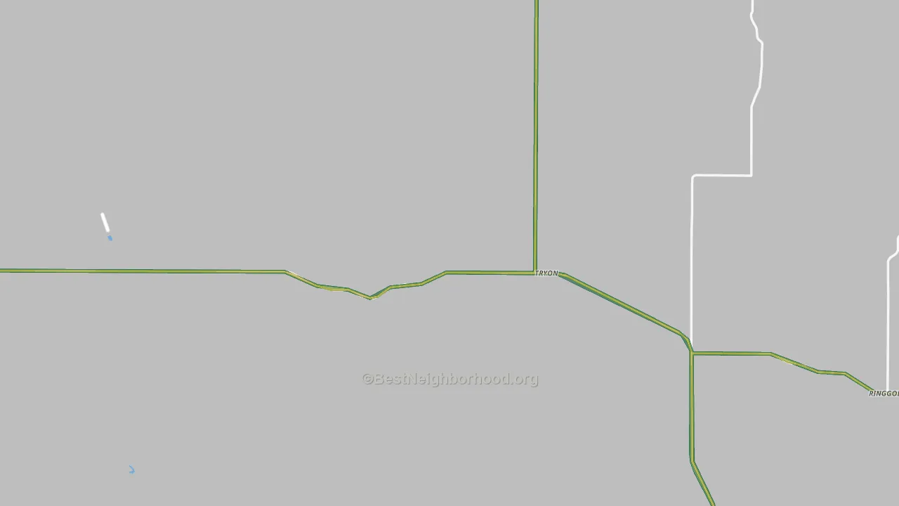 McPherson County, NE Map of Noise Levels in McPherson County