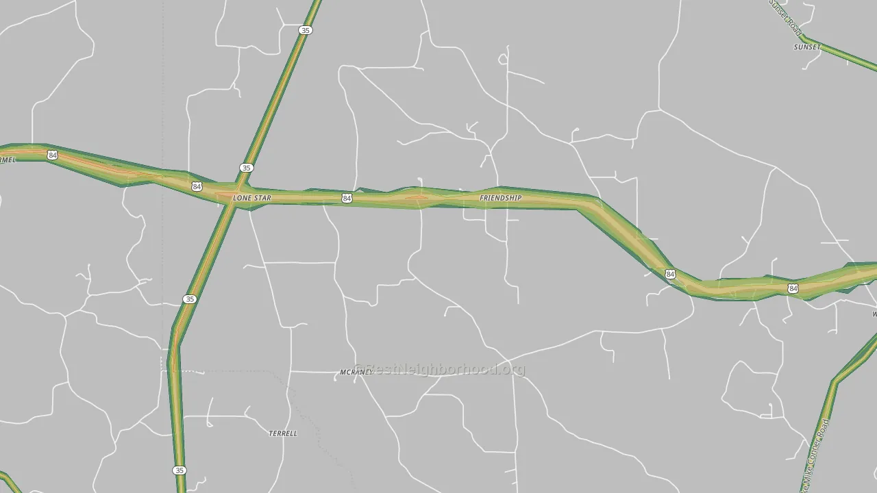 McRaney, MS Map of Noise Levels in McRaney