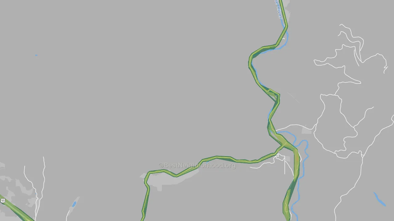 Meadow Creek, ID Map of Noise Levels in Meadow Creek