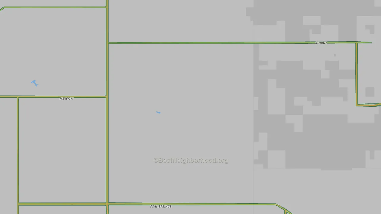 Meadow, SD Map of Noise Levels in Meadow