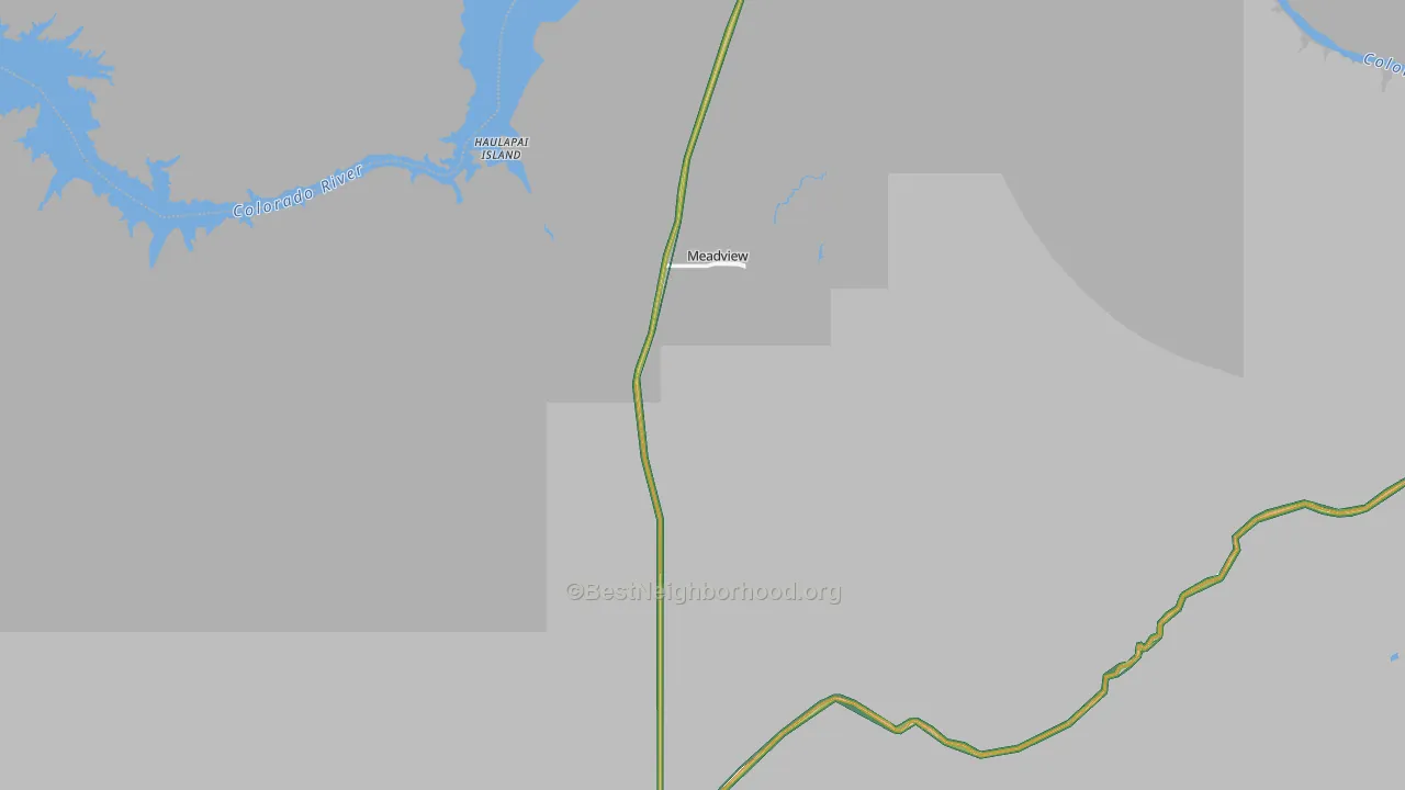 Meadview, AZ Map of Noise Levels in Meadview