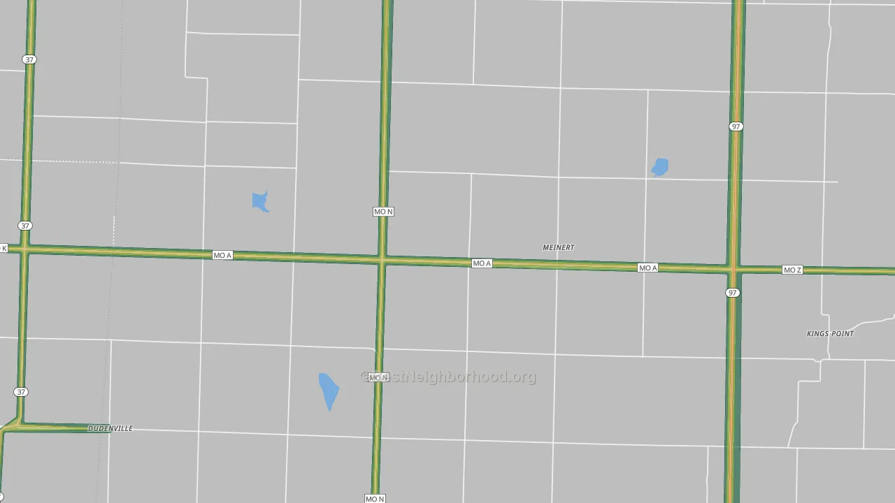 Meinert, MO Map of Noise Levels in Meinert