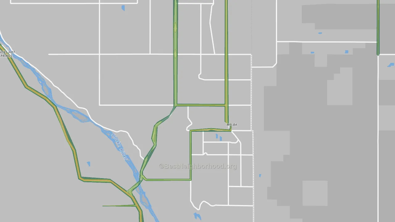 Melba, ID Map of Noise Levels in Melba