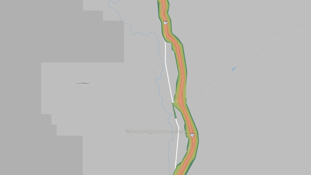 Melrose, MT Map of Noise Levels in Melrose